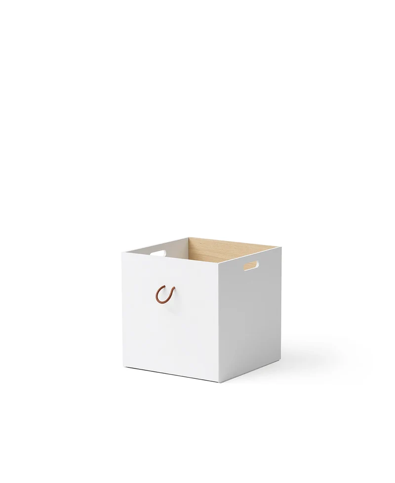 Oliver Furniture - Kisten 3er-Set, Weiß/Eiche