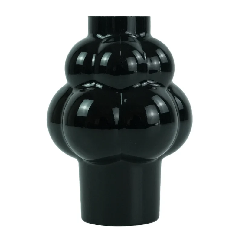 Foxy Glasvase schwarz 21 cm