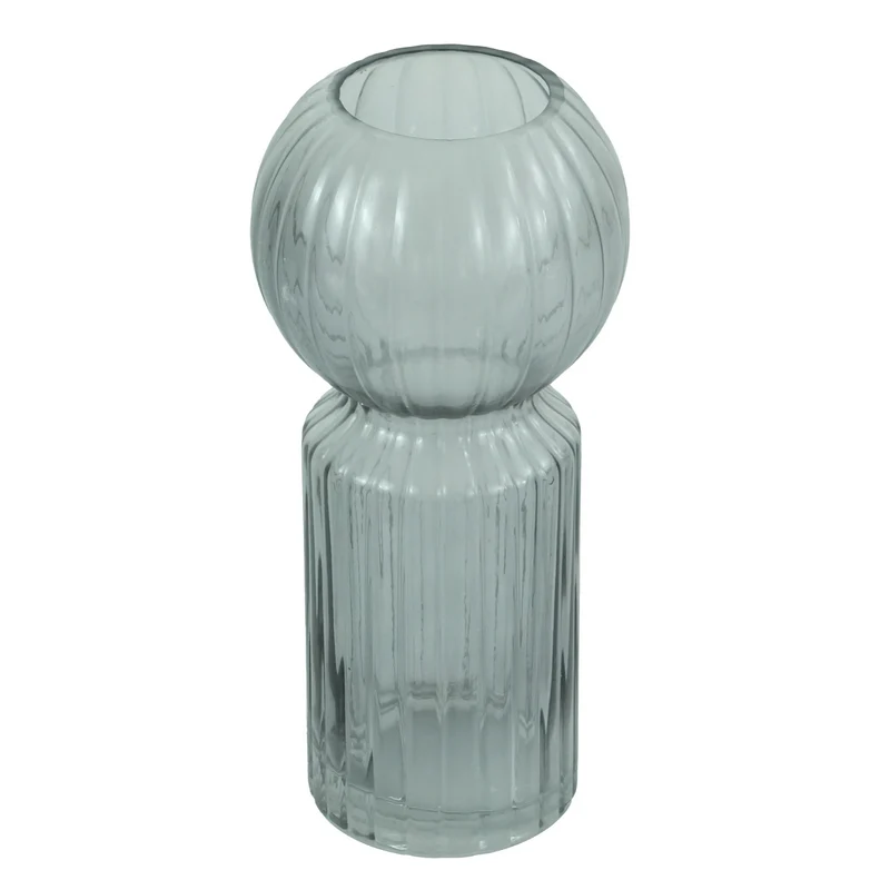 Hera Glasvase grau 23 cm