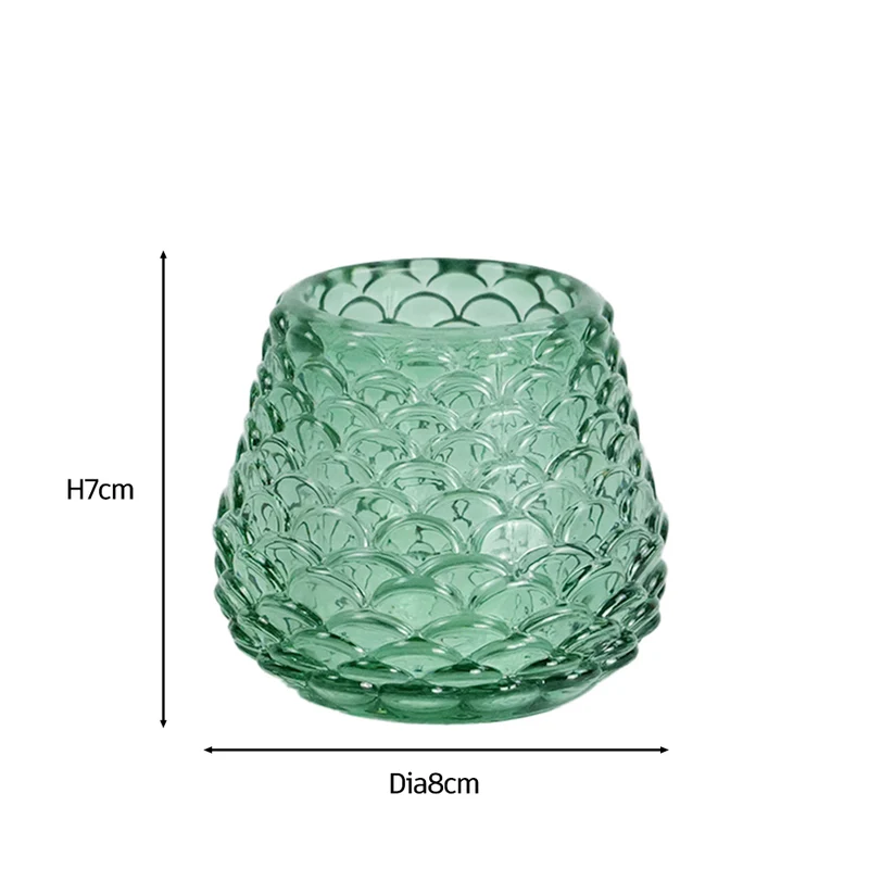 Naja Glas-Teelichthalter grün 7 cm