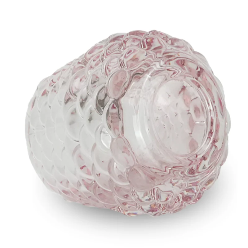 Naja Glas-Teelichthalter rosa 7 cm
