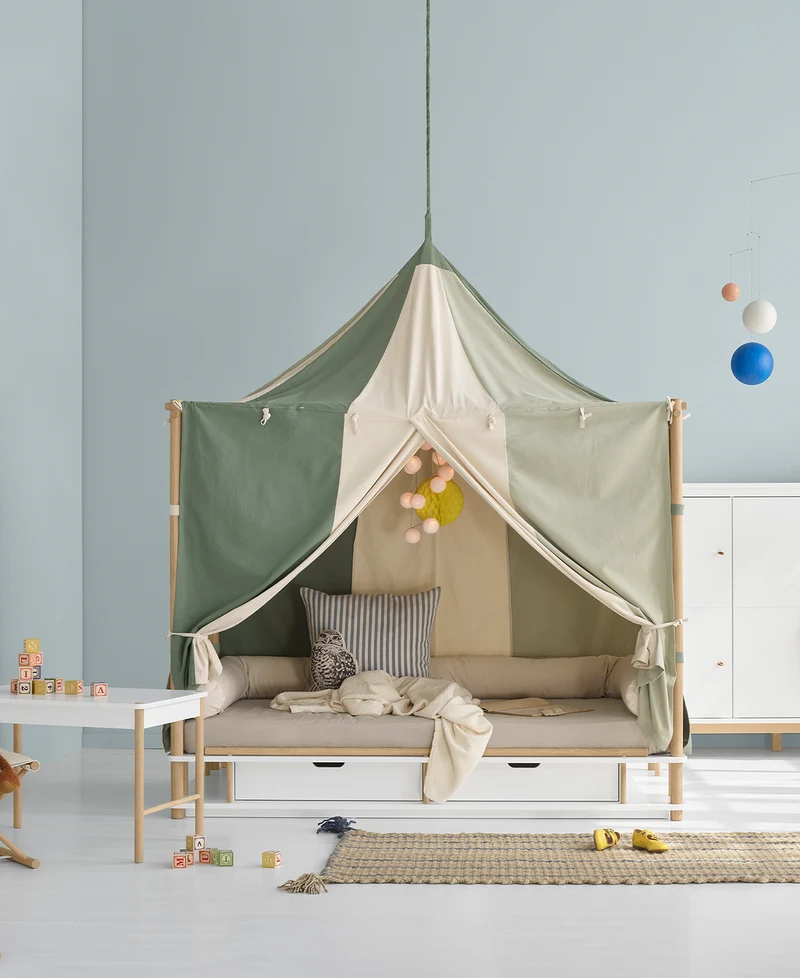 Oliver Furniture - Betthimmel Circus, Grün/Ungefärbt