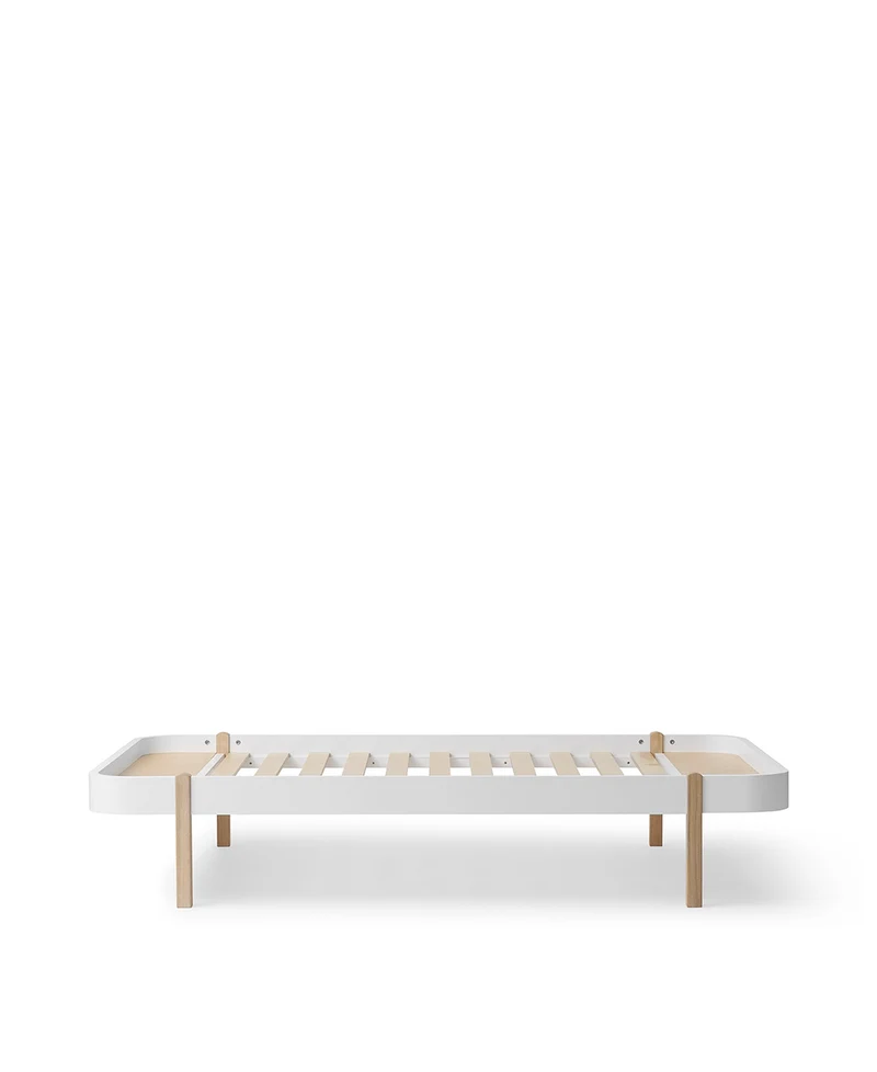 Oliver Furniture - Lounger Kinderbett, 120x200 cm, Weiß/Eiche