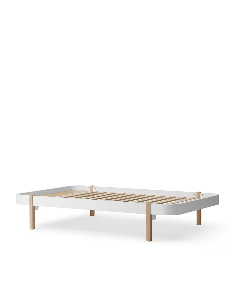 Oliver Furniture - Lounger Kinderbett, 120x200 cm, Weiß/Eiche