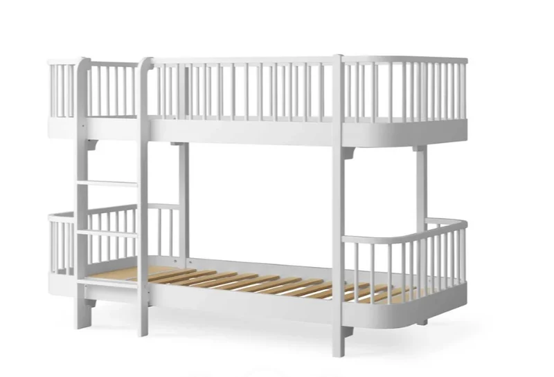 Oliver Furniture - Original Kinder Etagenbett halbhoch, Weiß