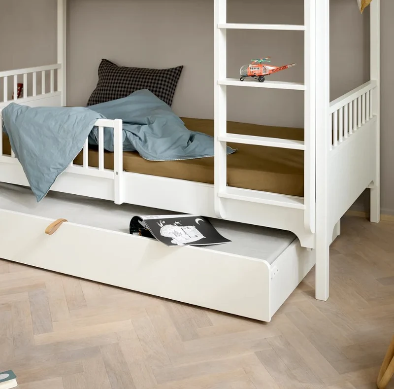 Oliver Furniture - Classic Kinder Ausziehbett, 90x176 cm, Weiß
