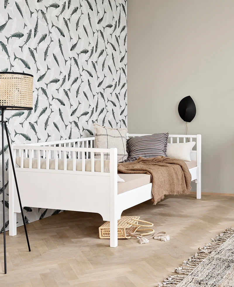Oliver Furniture - Classic Kinder Bettsofa, 90x200 cm, Weiß