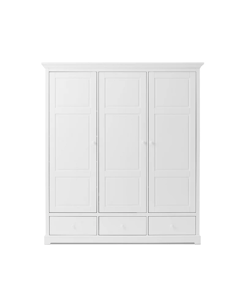 Oliver Furniture - Kleiderschrank 3-türig, Weiß