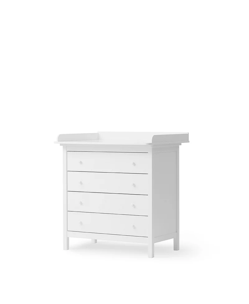 Oliver Furniture - Wickelkommode mit 4 Schubladen, Weiß