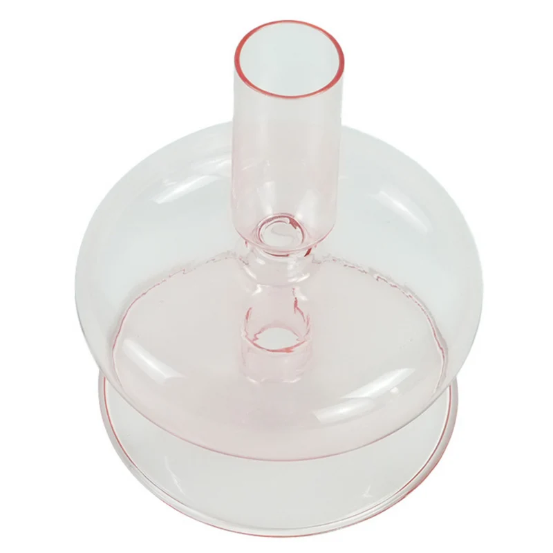 Elly Glas-Kerzenhalter rosa 12 cm