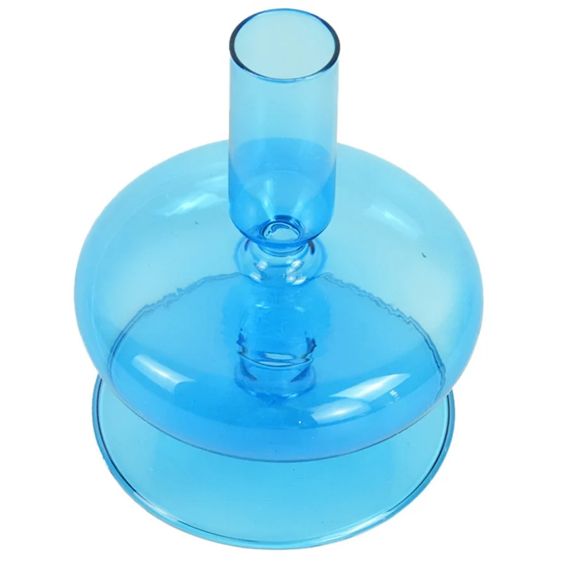 Elly Glas-Kerzenhalter blau 12 cm