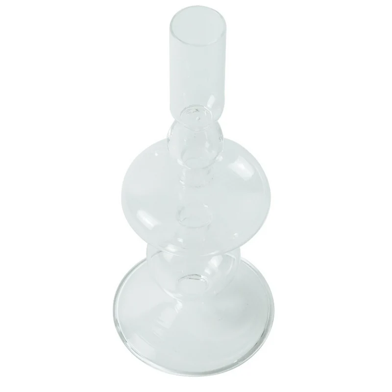 Chicka Kerzenhalter aus klarem Glas 21 cm