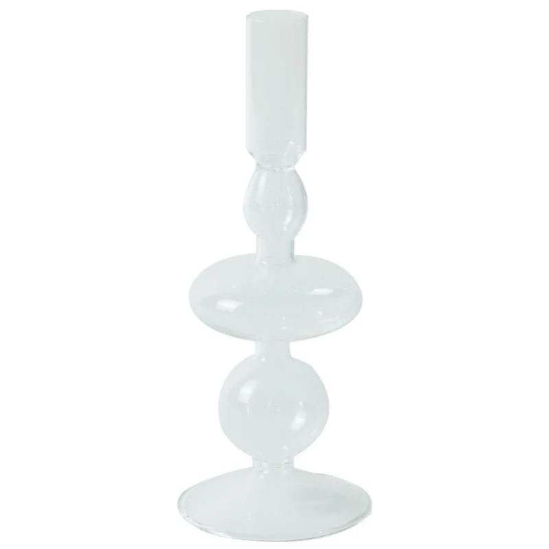 Chicka Kerzenhalter aus klarem Glas 21 cm