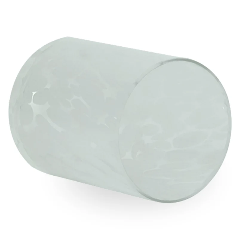 Nina Glas-Teelichthalter weiß 10 cm