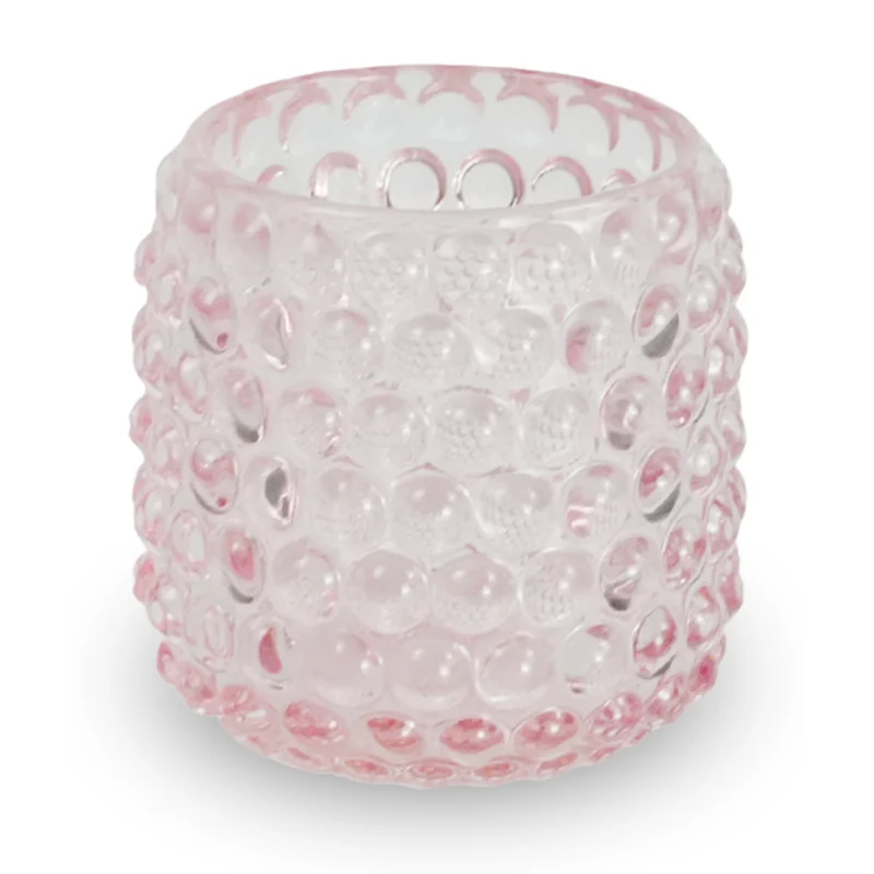 Nelly Glas-Teelichthalter rosa 8,5 cm