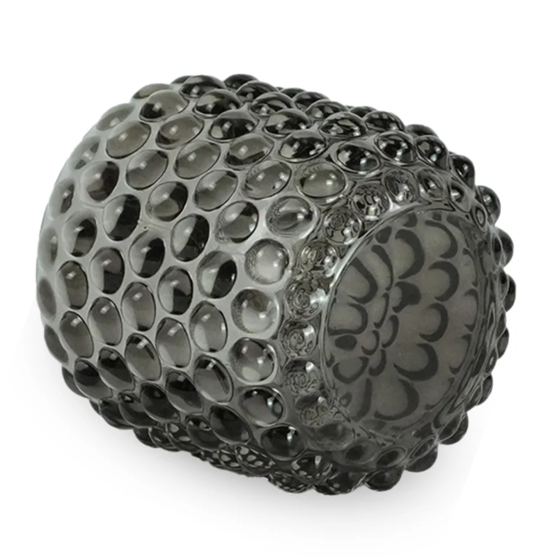Nelly Glas-Teelichthalter grau 8,5 cm