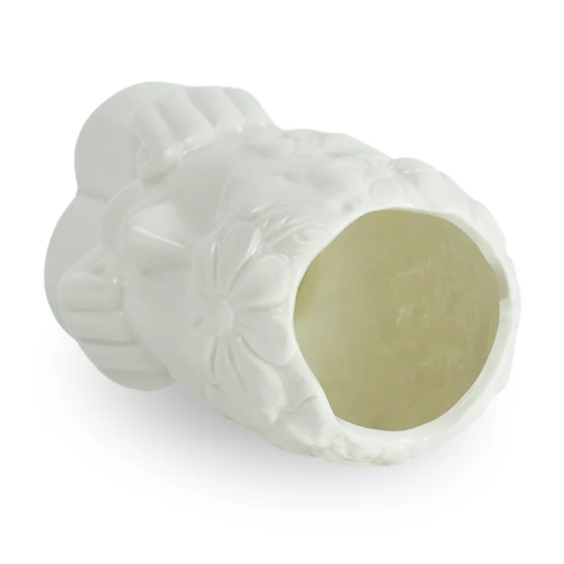 Asti Keramikvase weiß 19,8 cm