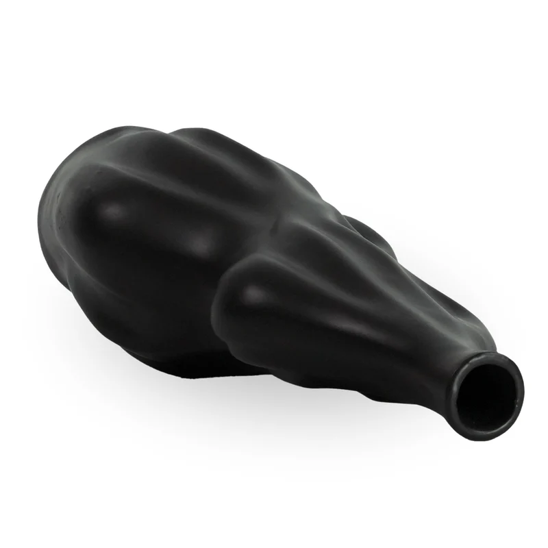 Alva Keramikvase schwarz 25 cm