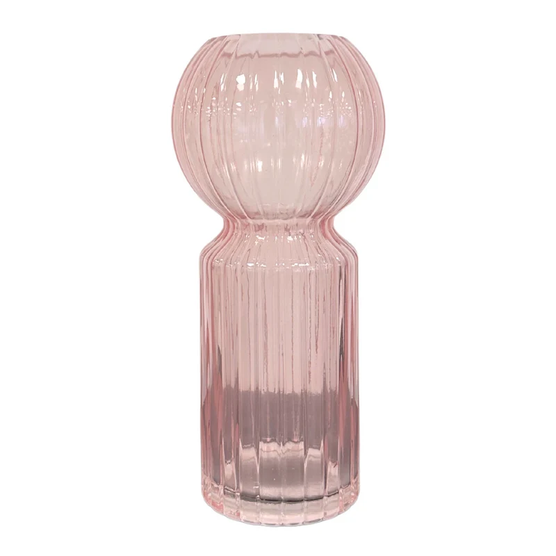 Hera Glasvase rosa 23 cm