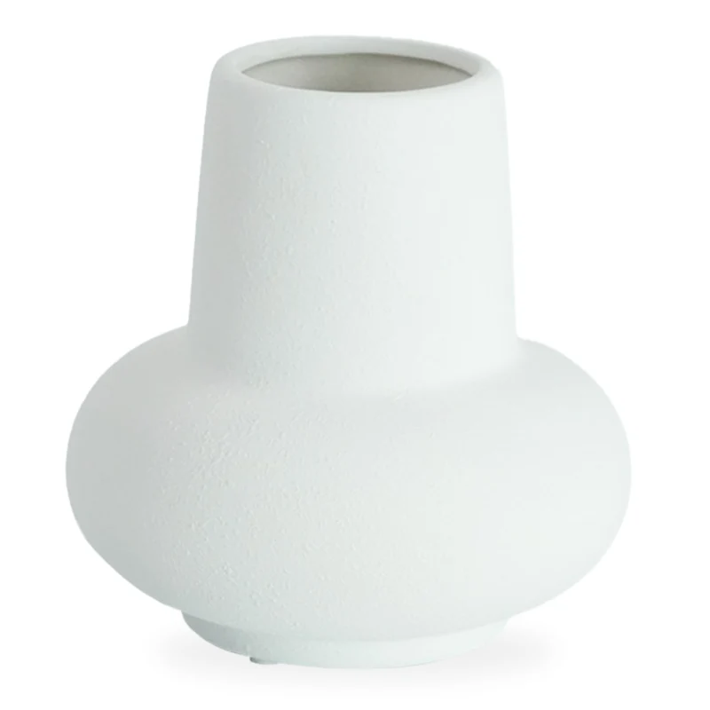Birka Keramikvase weiß 15 cm