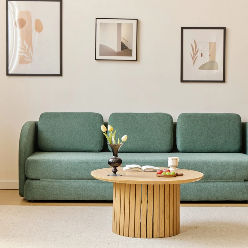 Katarina klappbares Schlafsofa grün L: 217 x T: 77/145 x H: 75 cm