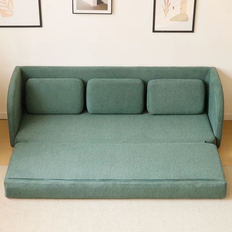 Katarina klappbares Schlafsofa grün L: 217 x T: 77/145 x H: 75 cm