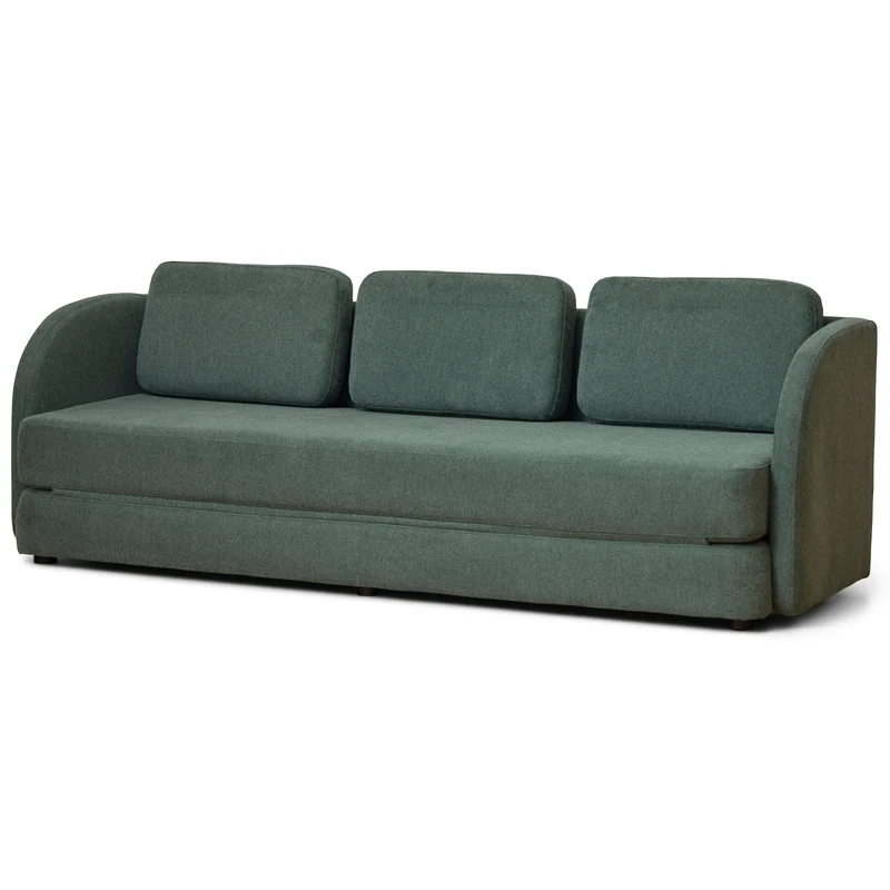 Katarina klappbares Schlafsofa grün L: 217 x T: 77/145 x H: 75 cm