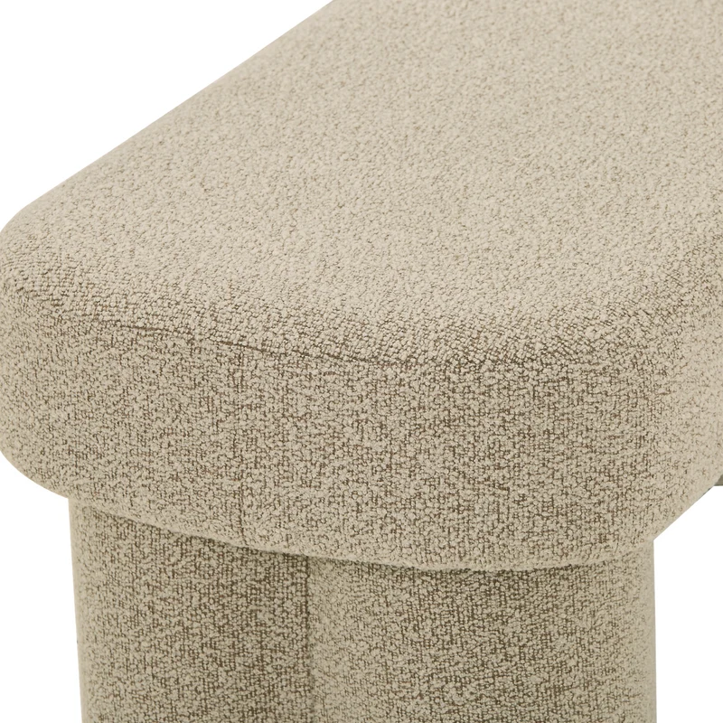Linea Bank Beige Bouclé 100x42x44 cm