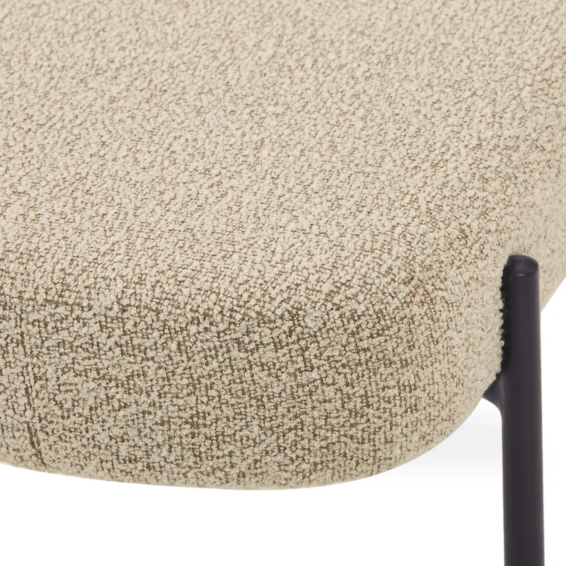 Helena Bank in Beige Bouclé 100x36x43 cm