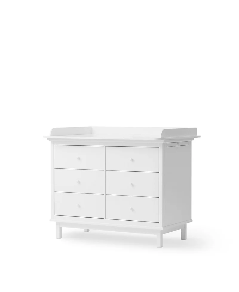 Oliver Furniture - Wickelkommode mit 6 Schubladen, Weiß