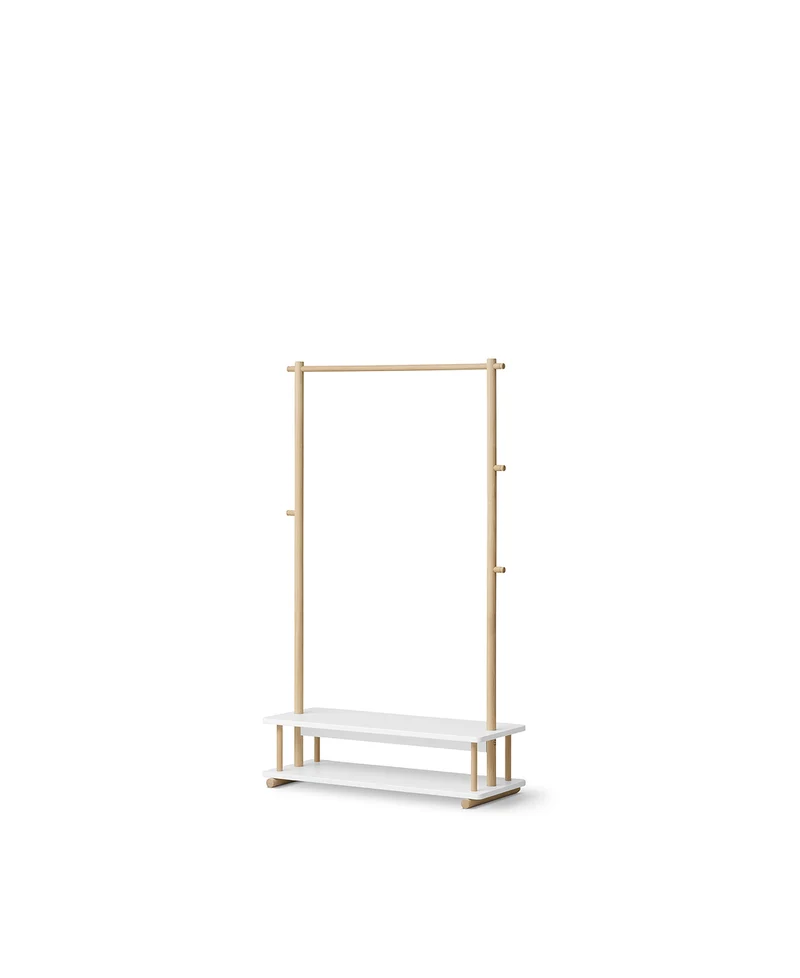 Oliver Furniture - Kleiderständer, Weiß/Eiche