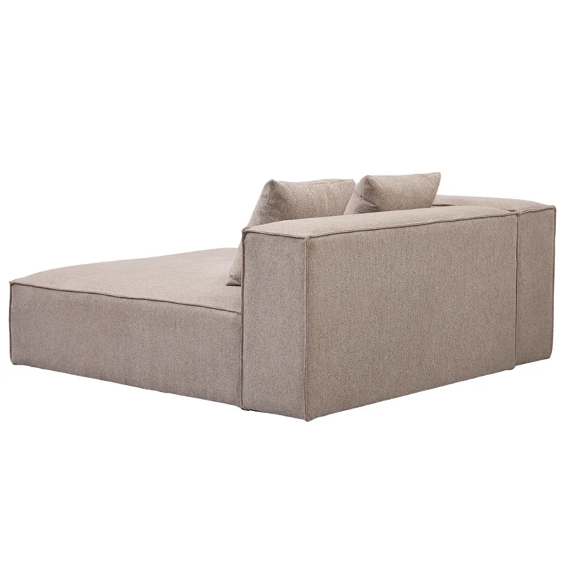 Hailey – linkes Récamiere-Modul in Sand, L: 147 x T: 148 x H: 65 cm
