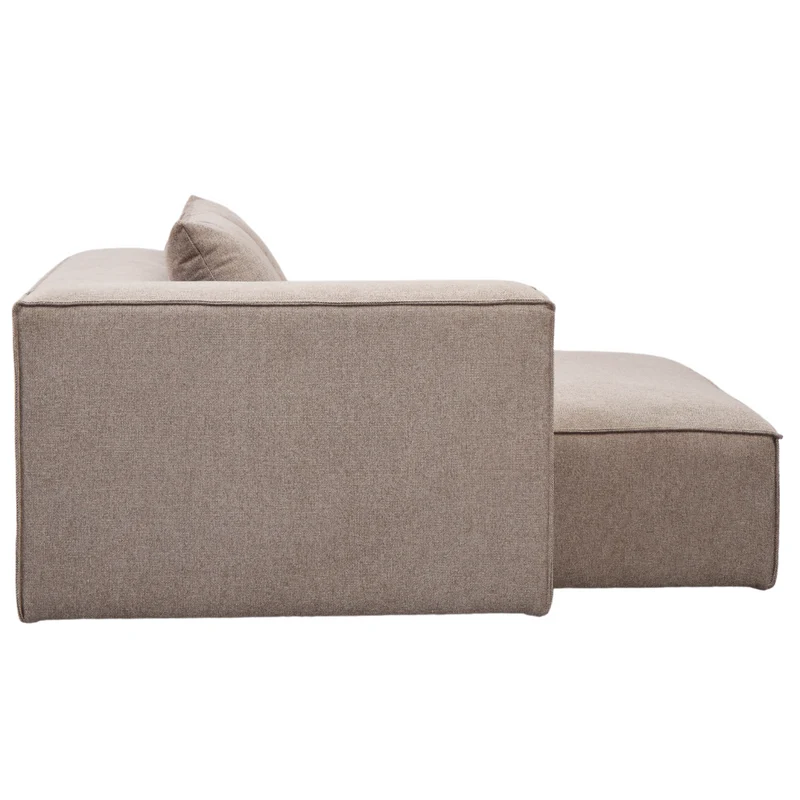 Hailey – linkes Récamiere-Modul in Sand, L: 147 x T: 148 x H: 65 cm