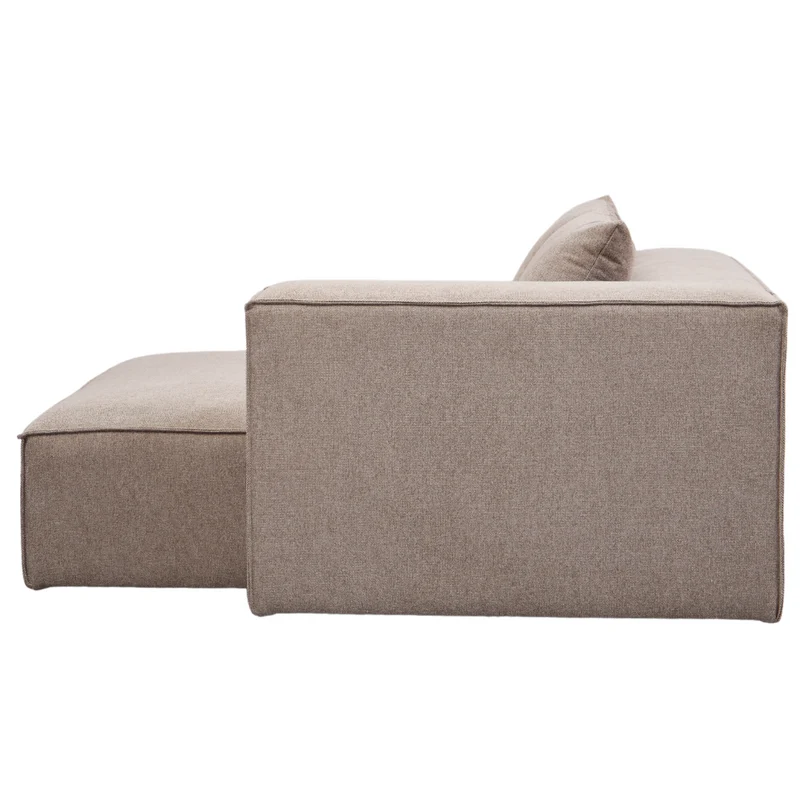 Hailey – rechtes Récamiere-Modul in sand, L: 147 x T: 148 x H: 65 cm