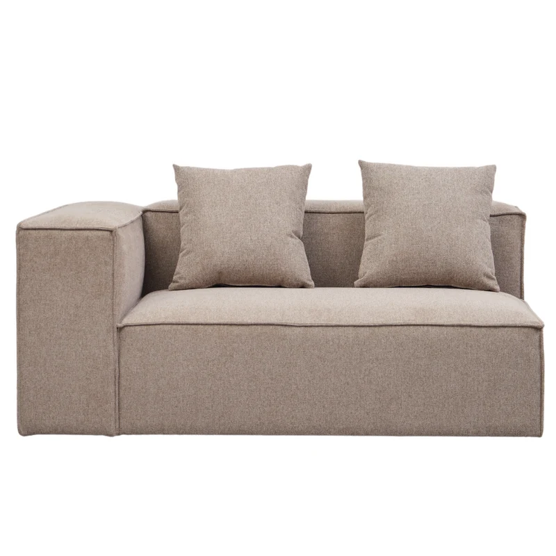 Hailey - Sitzelement für Modulsofa, Linkes Modul in sand L: 147 X T: 100 X H: 65 Cm