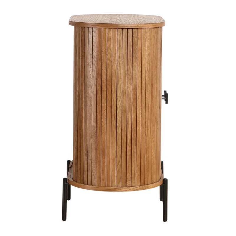 Florence Jalousieschrank mit Lamellen in Eiche 70x40x85 cm