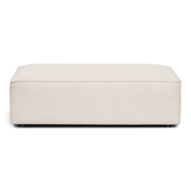 Hailey pouf in beige 121 x 74 cm