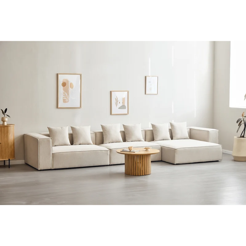 Hailey - Sitzelement für Modulsofa, Linkes Modul in beige L: 147 X T: 100 X H: 65 Cm