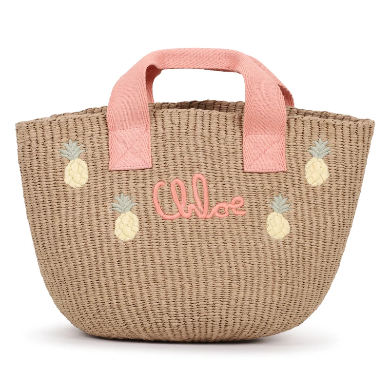 Chloé Kids - Binsenkorb in Aprikose