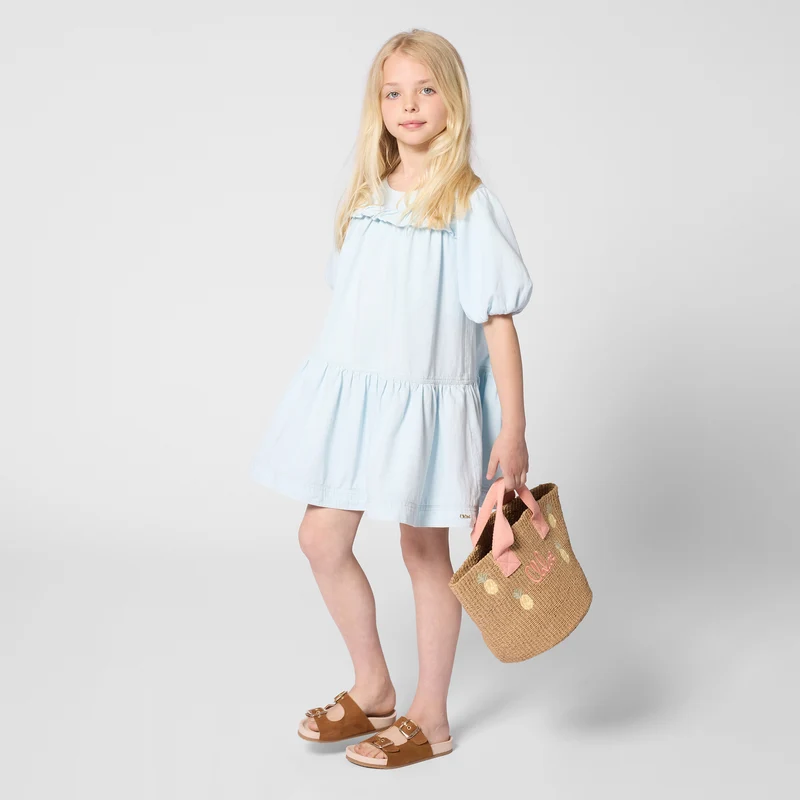 Chloé Kids - Binsenkorb in Aprikose