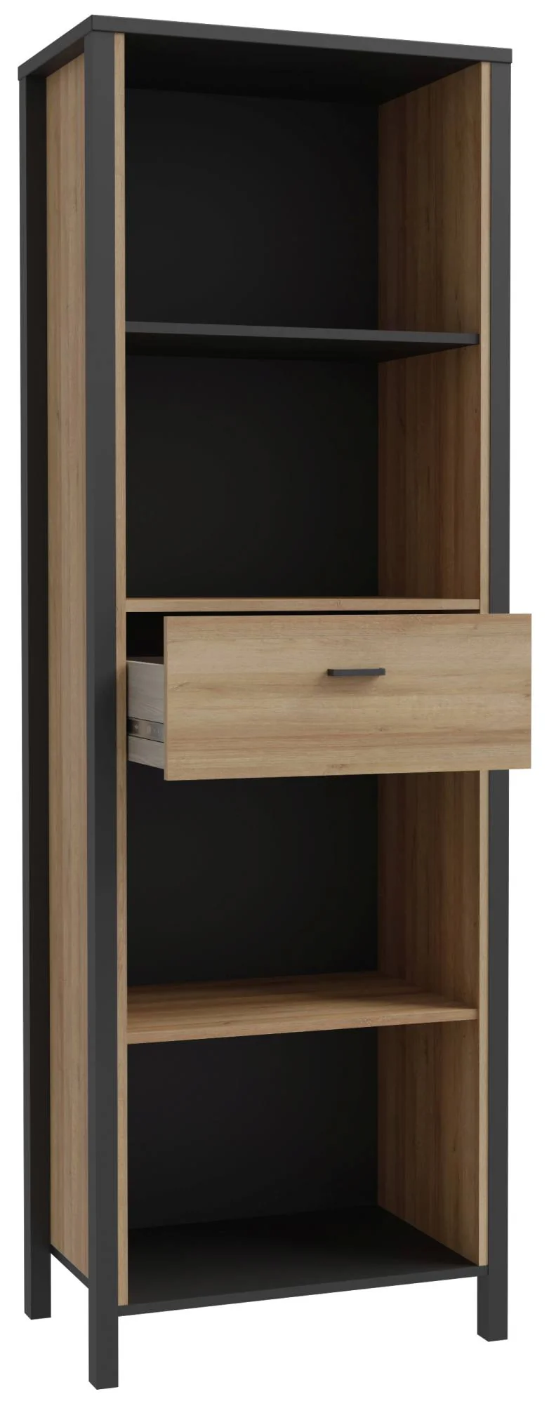 Homeoffice Büro-Set HIGH ROCK Riviera Eiche Optik / Schwarz, von Forte