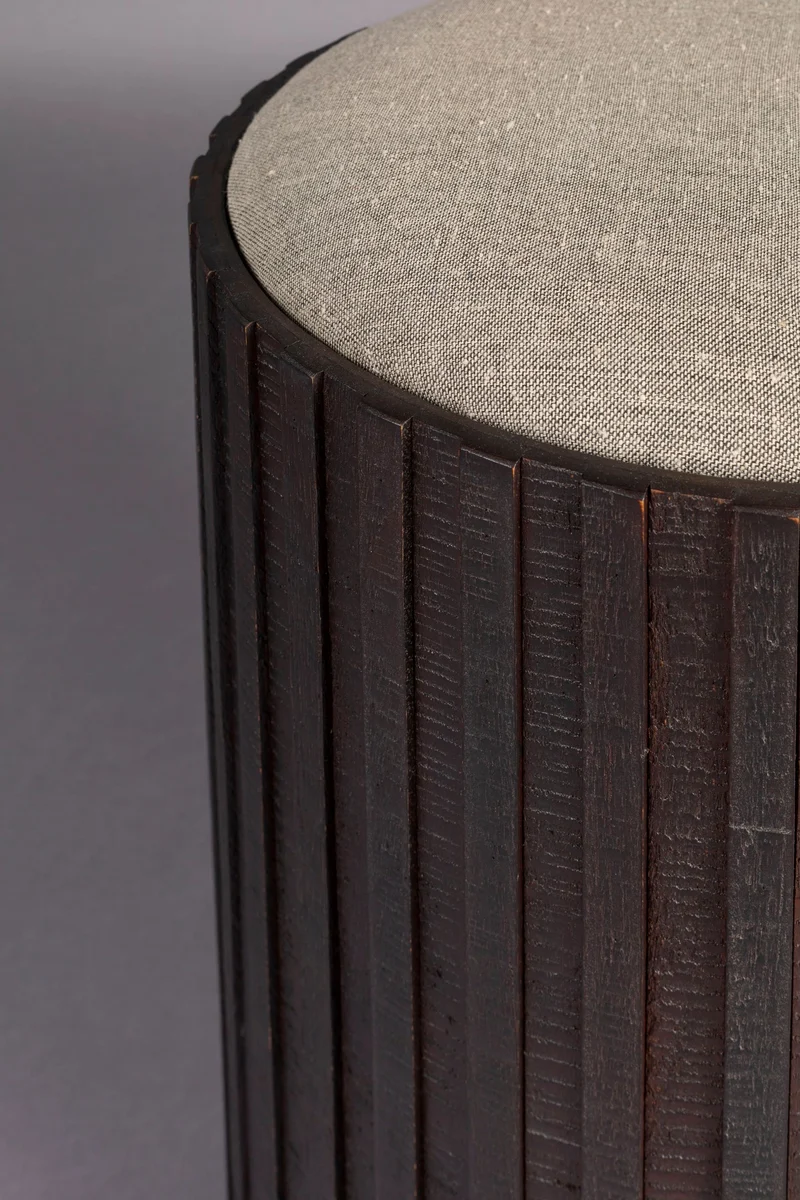 Pouf Bay mit Stauraum aus recyceltem Teakholz in Braun von Dutchbone