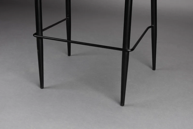 Barhocker Georgia im 2er-Set, Lila mit Samtbezug von Dutchbone