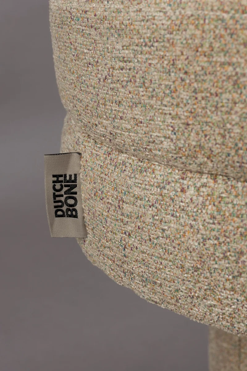 Polsterbank Fern Beige mit Bouclé-Bezug von Dutchbone im Boho-Stil