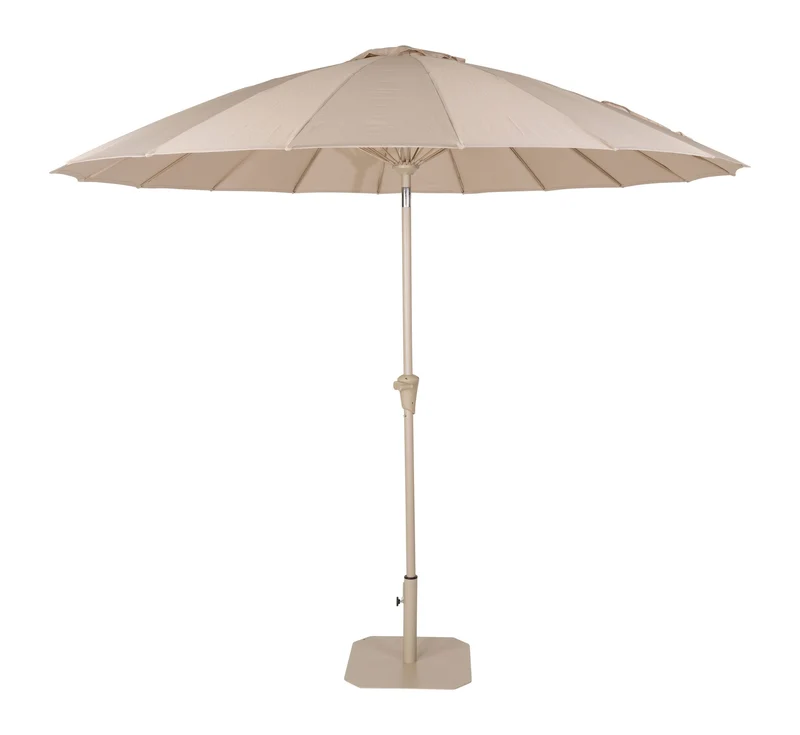 Sonnenschirm Sunshine Zuiver, Beige mit Ständer und Schutzhülle