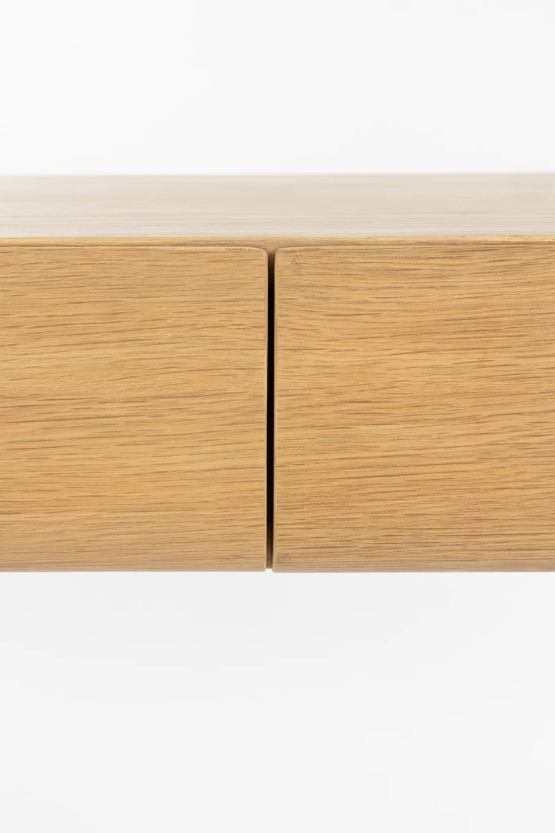 Konsolentisch Storm Natural, Eschenholz mit Eichenfurnier von Zuiver
