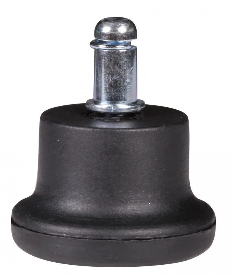 Bodengleiter Set 5er Kunststoff rund Schwarz 11mm für Bürostuhl