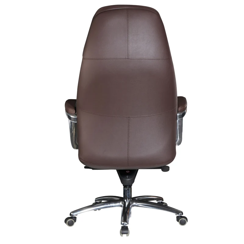 Bürostuhl Echtleder Braun Chefsessel höhenverstellbar ergonomisch 120kg