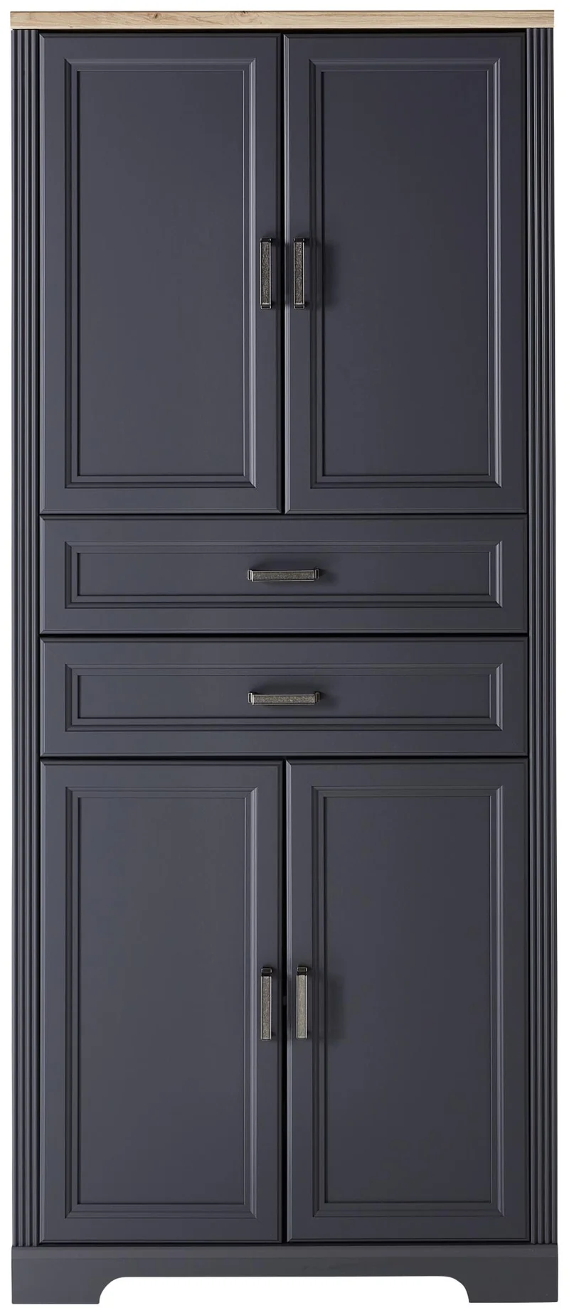 Büroschrank Stauraumelement JASMIN 02 Graphit Artisan Eiche
