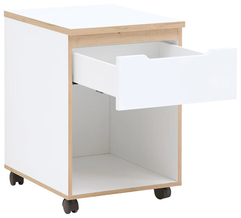 Komplettbüro MEMPHIS IX Weiß/-Artisan Eiche 11-teiliges Set inkl. Tisch